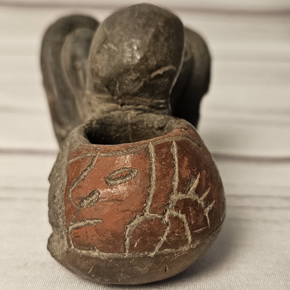 VTG Collectible Mayans Aztec Ceremonial Pipe Pre Columbian Style Smoking Pipe - Picture 11 of 15
